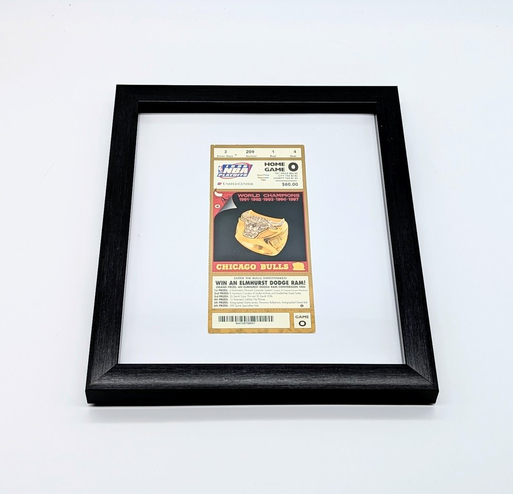 芝加哥公牛队 - NBA - Michael Jordan - 1998 - 门票, 第六届NBA总冠军,季后赛门票 #3.2