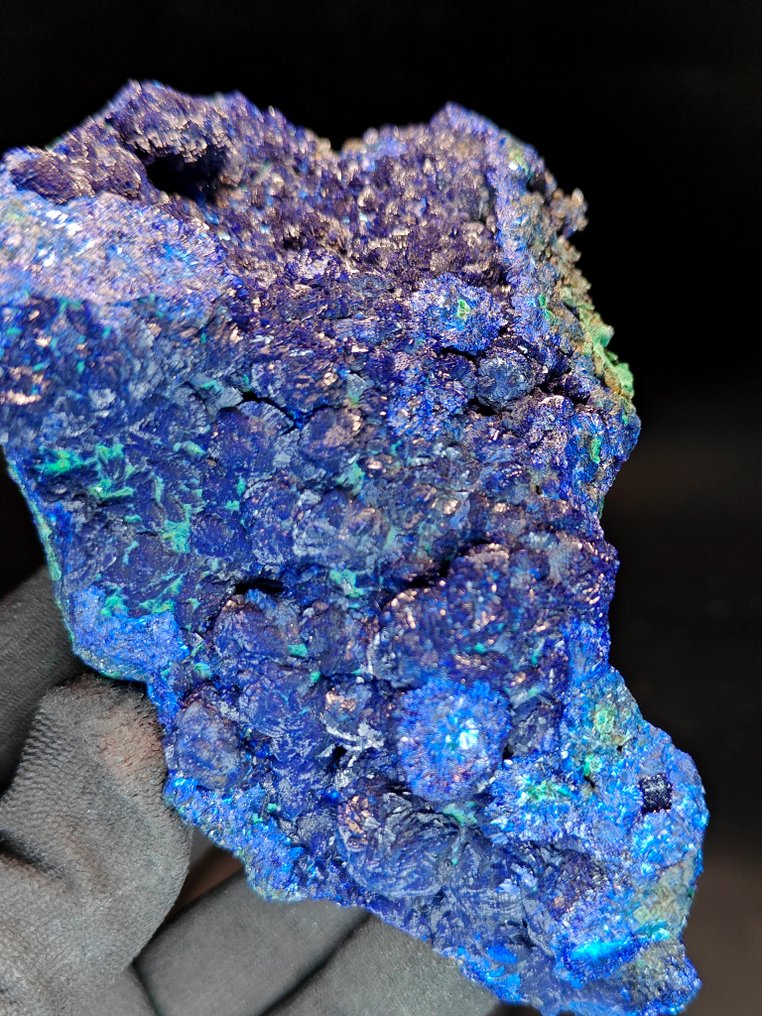 Azurit Kristálymátrix - Magasság: 11 cm - Szélesség: 9 cm- 526 g #2.1