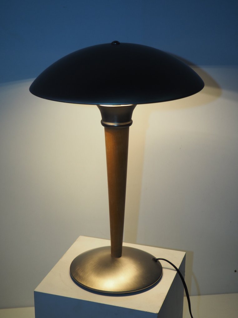 Φωτιστικό γραφείου - Χάλυβας, Ξύλο #1.0