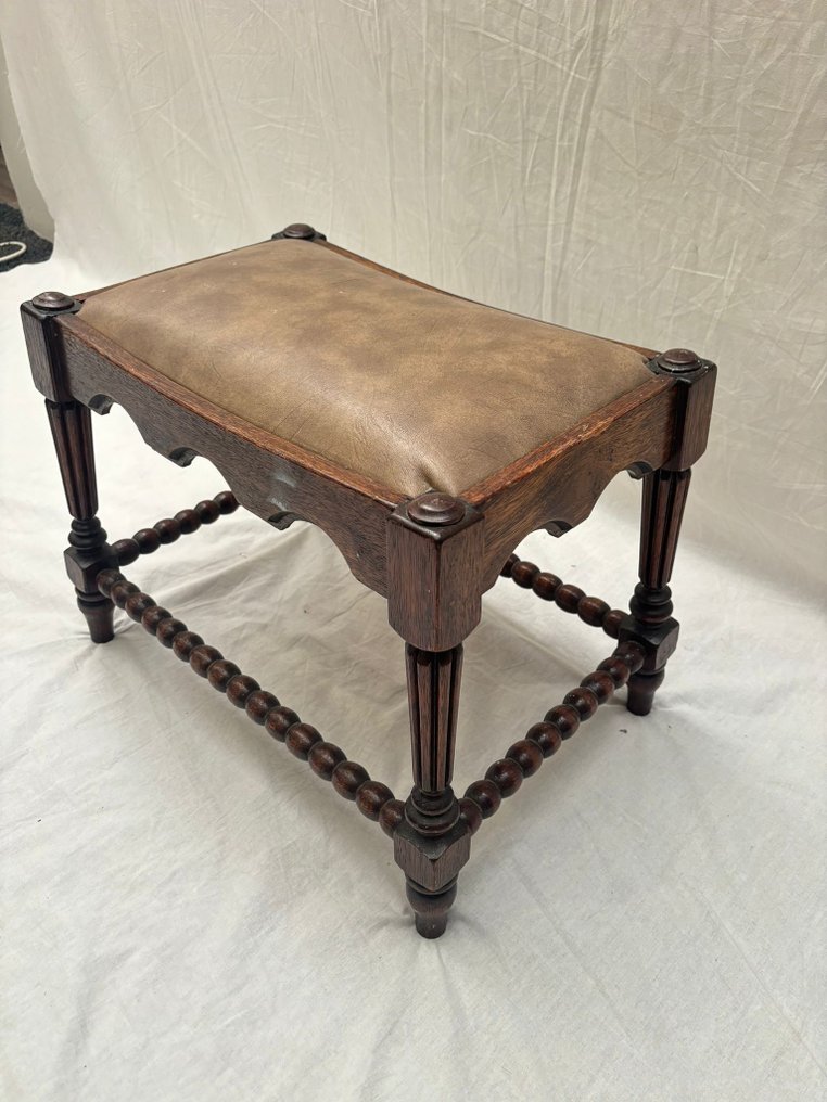 Hocker - Holz, Leder #4.3