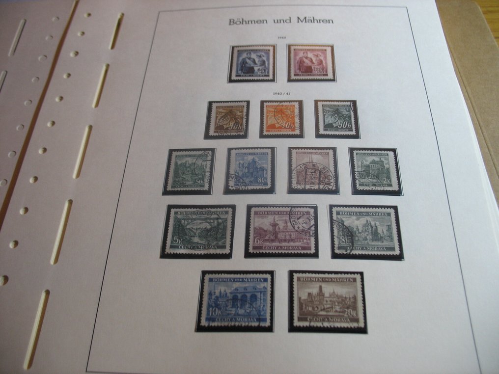 Bohemia, Moravia, and the General Government.  - Bohemia and Moravia and GG stamp collection almost complete. #2.1