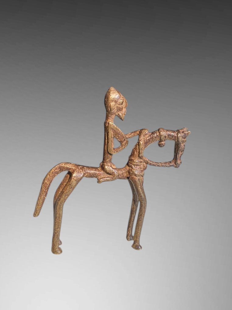 Γλυπτό - Ιππικός Dogon - 14 εκ. - cavalier dogon - Dogon - Μάλι  (χωρίς τιμή ασφαλείας) #1.0