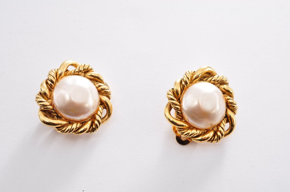 Chanel - Aranyozott - Drop fülbevaló #2.1