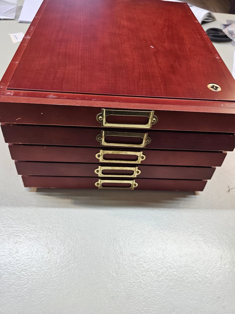 Leuchttrum - Stapelbare houten lades (5 stuks) - Kommodeskuffe - Træ #1.0