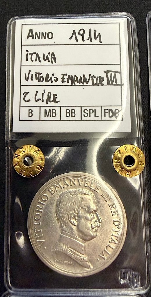 Italia Regno e Repubblica Lotto 10 pezzi argento anni 1914/1970 (Zonder minimumprijs) #1.0