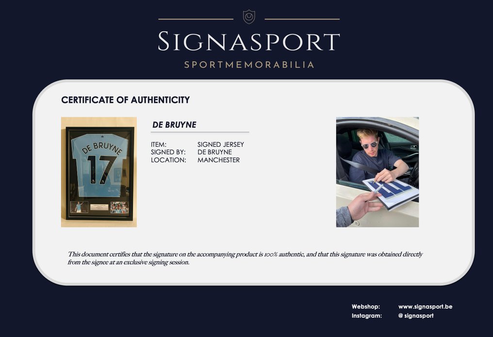 曼城 - 欧洲足球联盟 - Kevin De Bruyne - 足球球衣  #2.1