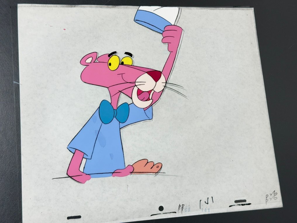 DePatie & Friz Freleng - Original animation cel and drawing of Pink Panther - The Pink Panther Show #3.2