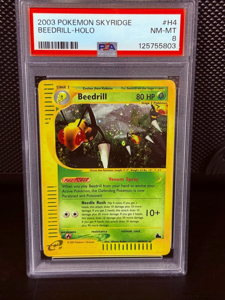 Pokémon Graded card - Beedrill H4 Foil - PSA 8 - EX #1.0