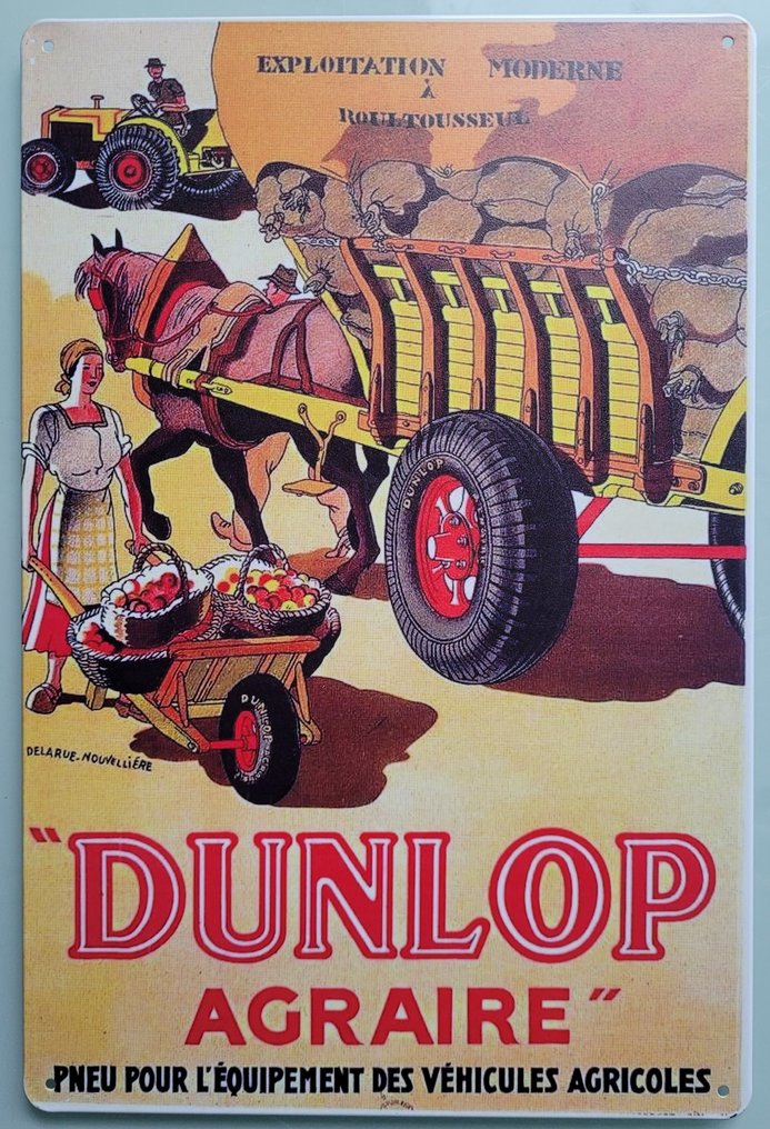 4 πινακίδες σε πλάκες σχετικά με τις μάρκες ελαστικών αυτοκινήτου. - Διαφημιστική πινακίδα - Σίδερο #3.2