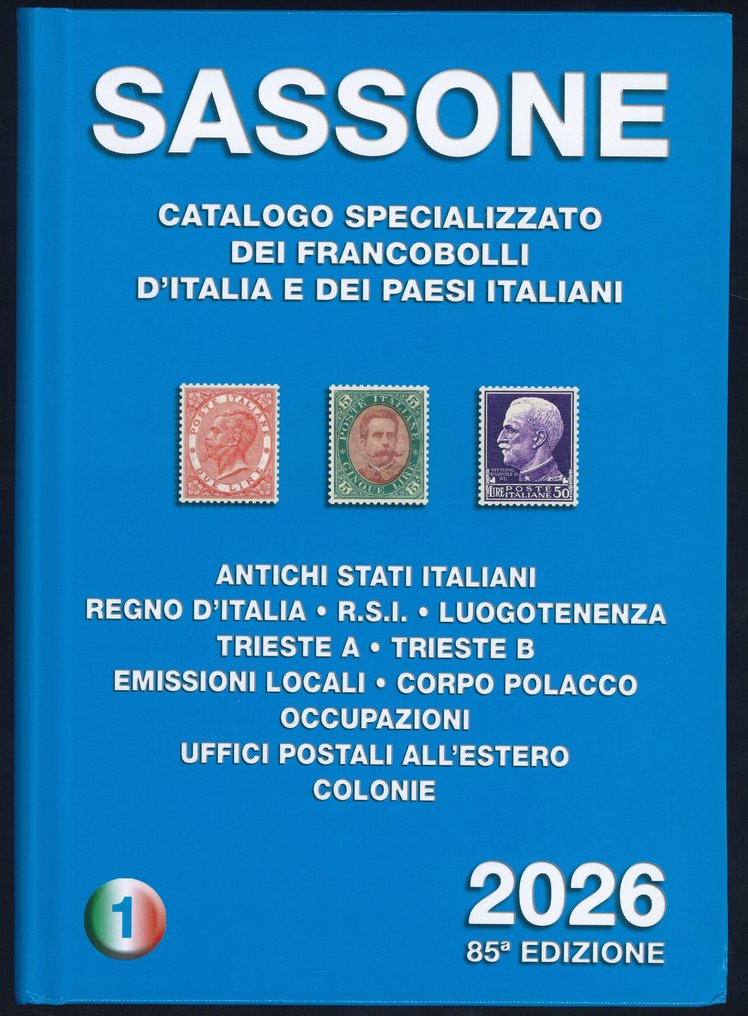 意大利  - SASSONE 目录 第1卷 + 第2卷 + 第3卷 2026年新版 #1.0