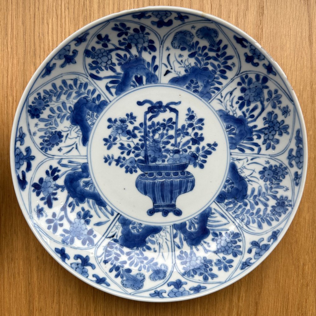 盘子 (2) - 瓷 - 两个愉快的康熙瓷板 #3.2