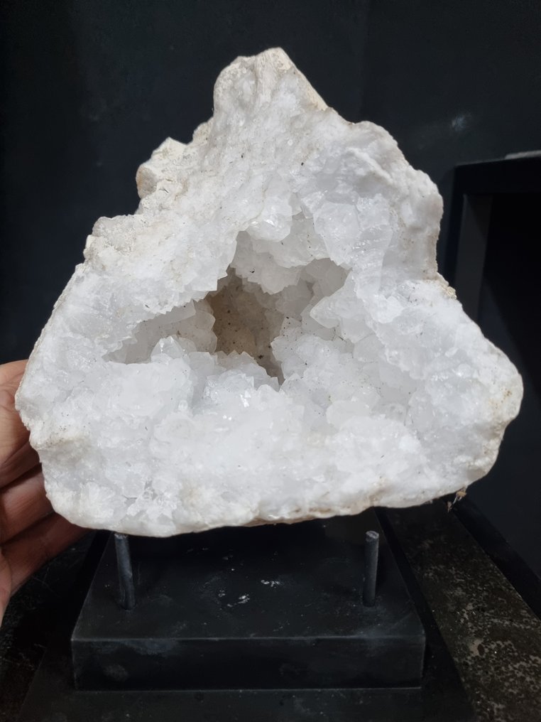 石英表 HQ 大块石英晶簇晶洞 - 高度: 170 mm - 宽度: 165 mm- 2912 g #1.0