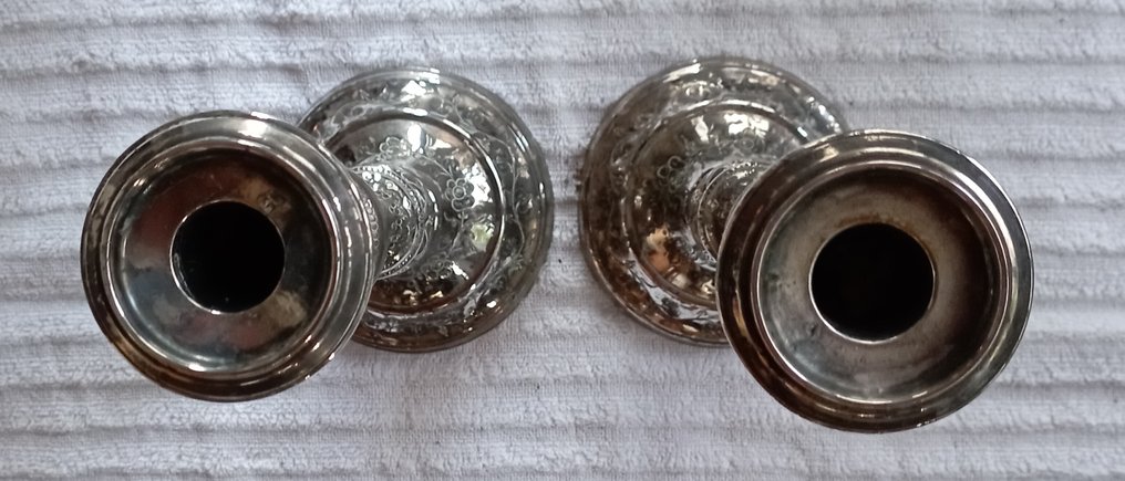 Świecznik (2) - Brąz posrebrzany - Srebrne kandelabry #4.3