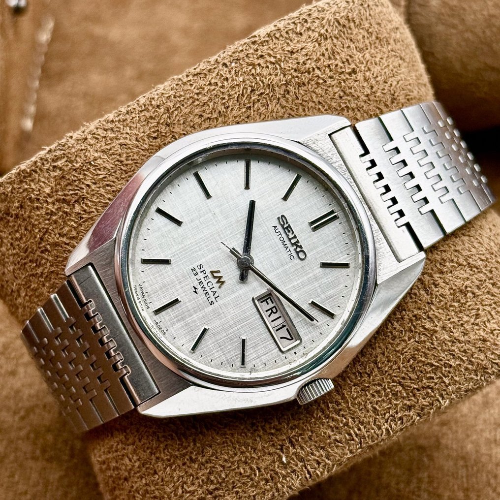 Seiko - LM Special "Linen-dial" 光映 (Kōei) – Reflected Light - 没有保留价 - 5216-8020 - 男士 - 1975 #1.0