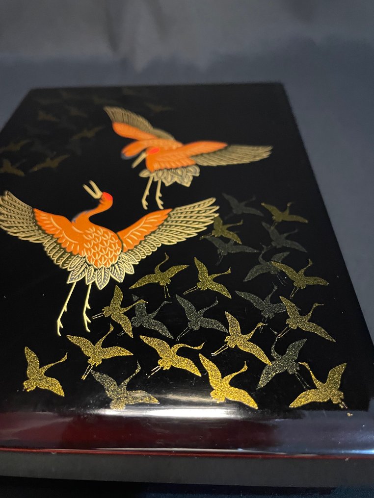 Japanese Letter Box 【手紙箱】 - Κουτί - Επιχρυσωμένα αντικείμενα - Lacquerware Maki-e【μaki-e】 #1.0