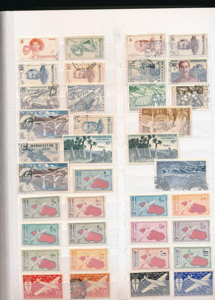 法国殖民地  - 34 页邮票，质量优良 #4.3