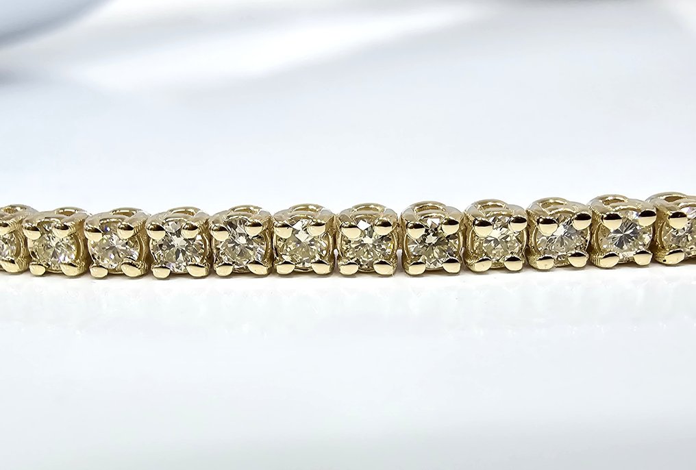 Zonder Minimumprijs - Armband - 14 karaat Geel goud - 1.90ct. tw. Diamant (Natuurlijk) - Diamant - geen reserve collectie vs #1.0