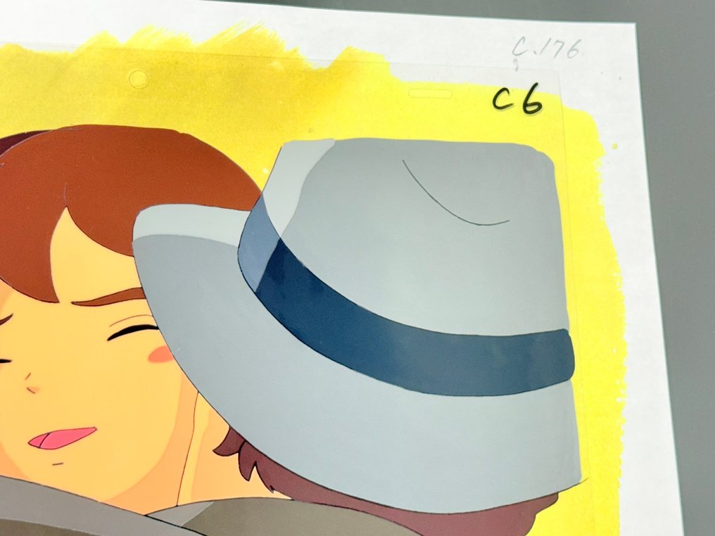 Nippon Animation - Cel de animación original, con fondo de copia. - 3000 Leagues in Search of Mother - 1976 #4.3