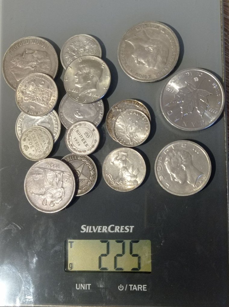 World. Adolf Friedrich V. Collection of 16 Silver coins #1.0