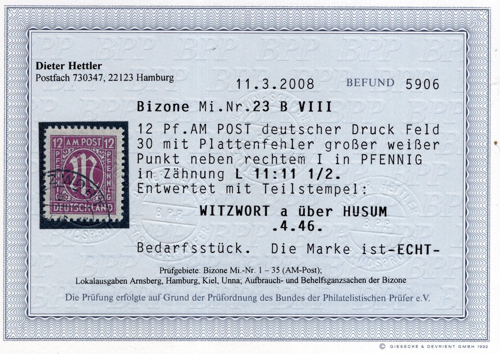 Liittoutuneet - Saksa (amerikkalainen ja englantilainen vyöhyke) 1945 - 12, 15 ja 16 Pf. AM Post Deutscher Druck, kaikkia versioita on tarkistettu. - Michel 23 Az, Bz, Cz, Dz, 24 Az, Bz, Cz, 25 Az, Bz #1.0