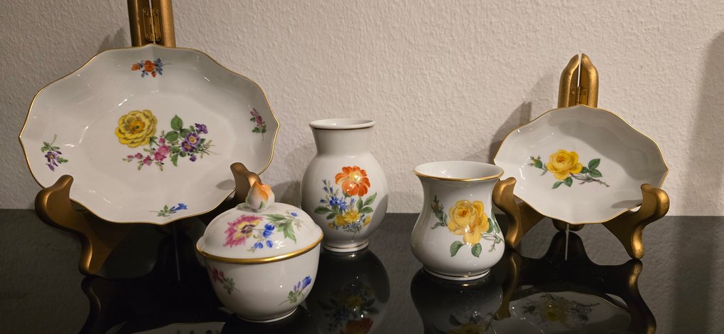 Meissen - Piatto (5) - Porcellana - Set Meissen #1.0