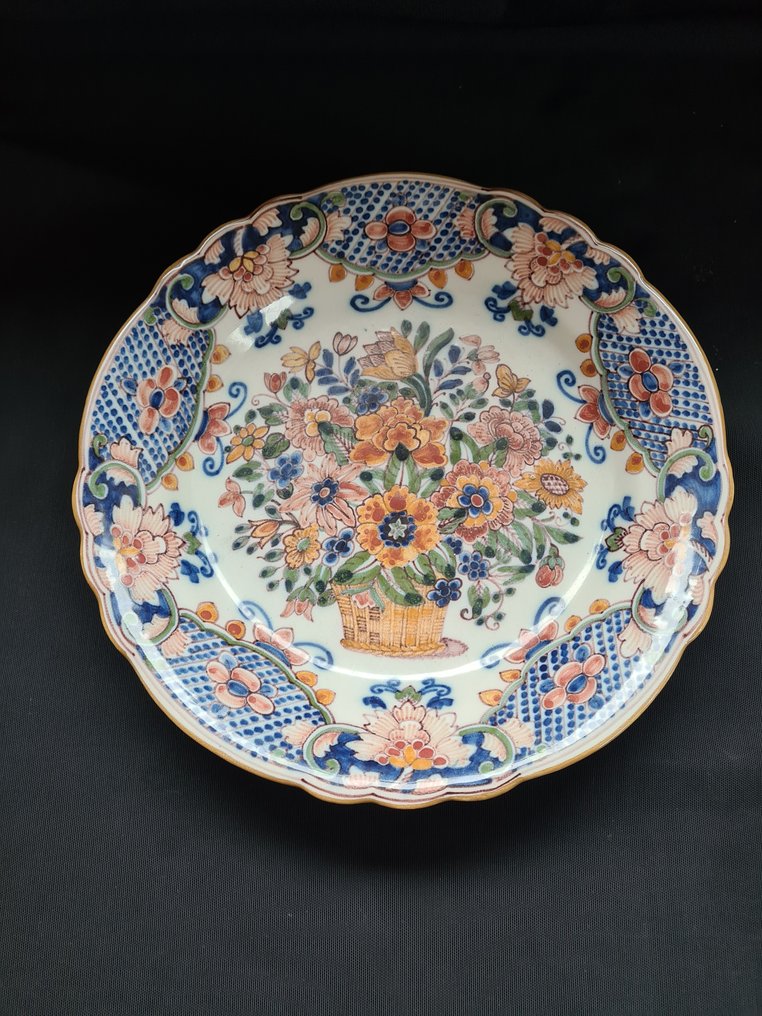 Tichelaar Makkum - Tál (2) - Kerámia - Tortatál / Fali polc #1.0