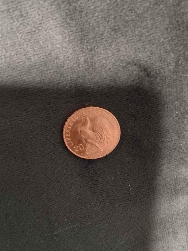 France. 20 Francs 1907 Marianne #3.2