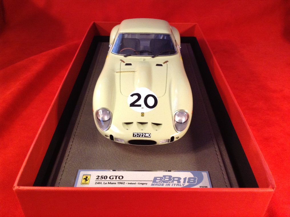 BBR 1:18 - Modellino di auto da corsa - ref. #BBR1809 Ferrari 250GTO Berlinetta UTD Laystall Racing Team 24h Le Mans 1962 #20 - sensational quality - with the original box - in very good conditions - numbered #72 of only 100 #2.1