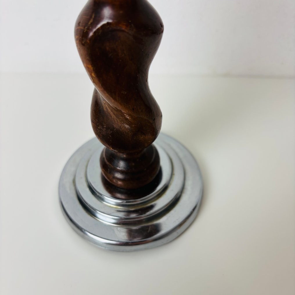 Candeliere Set Antieke attira l'attenzione Barley Twist (2) - Legno, Placcato argento #4.3