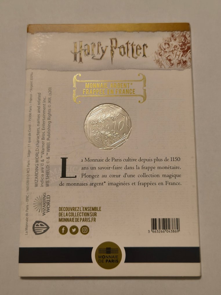 Frankrijk. 10 Euro 2021 Harry Potter (Zonder Minimumprijs) #3.2