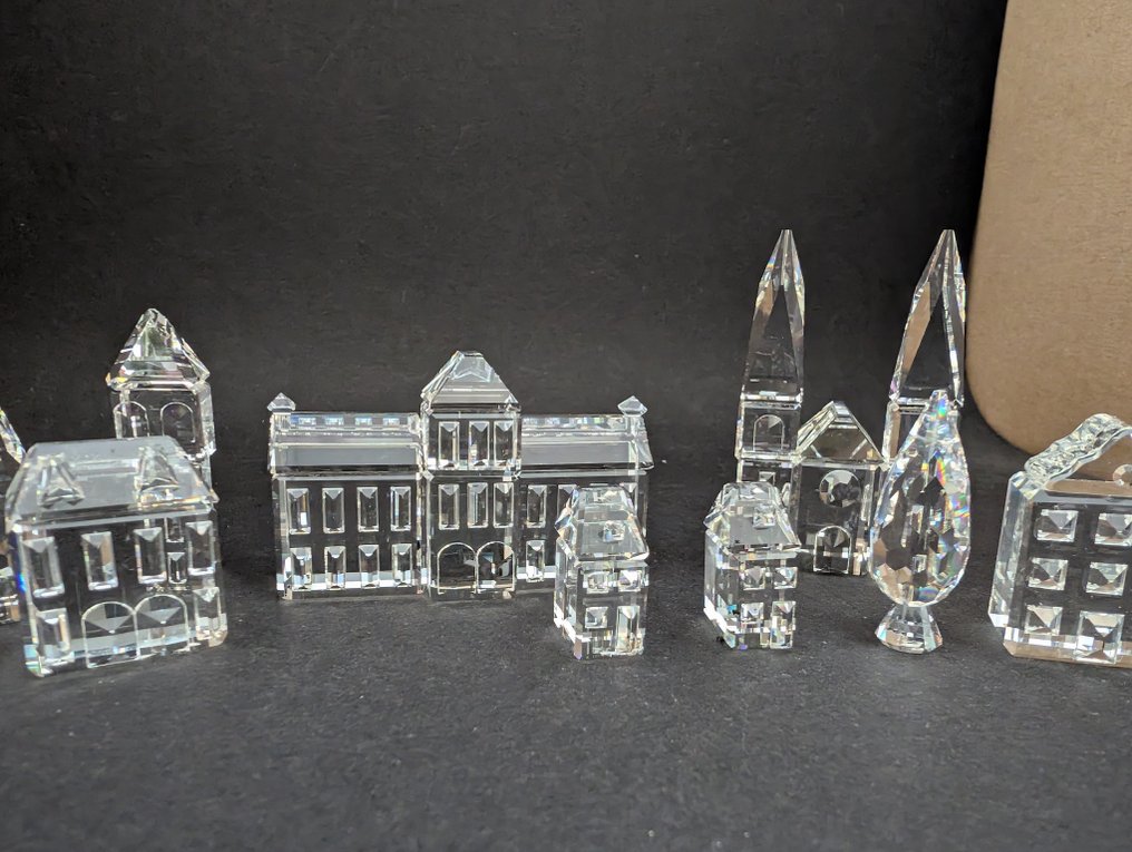 Swarovski - Statue, Swarovski stad 10-delig - 5 cm - Crystal #2.1