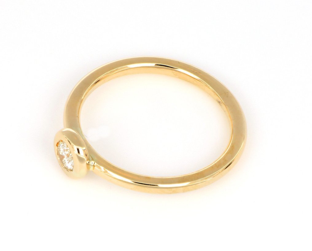 Ei pohjahintaa - Sormus - 18 kt. Keltakulta -  0.15ct. tw. Timantti (Luonnollinen)  #2.1