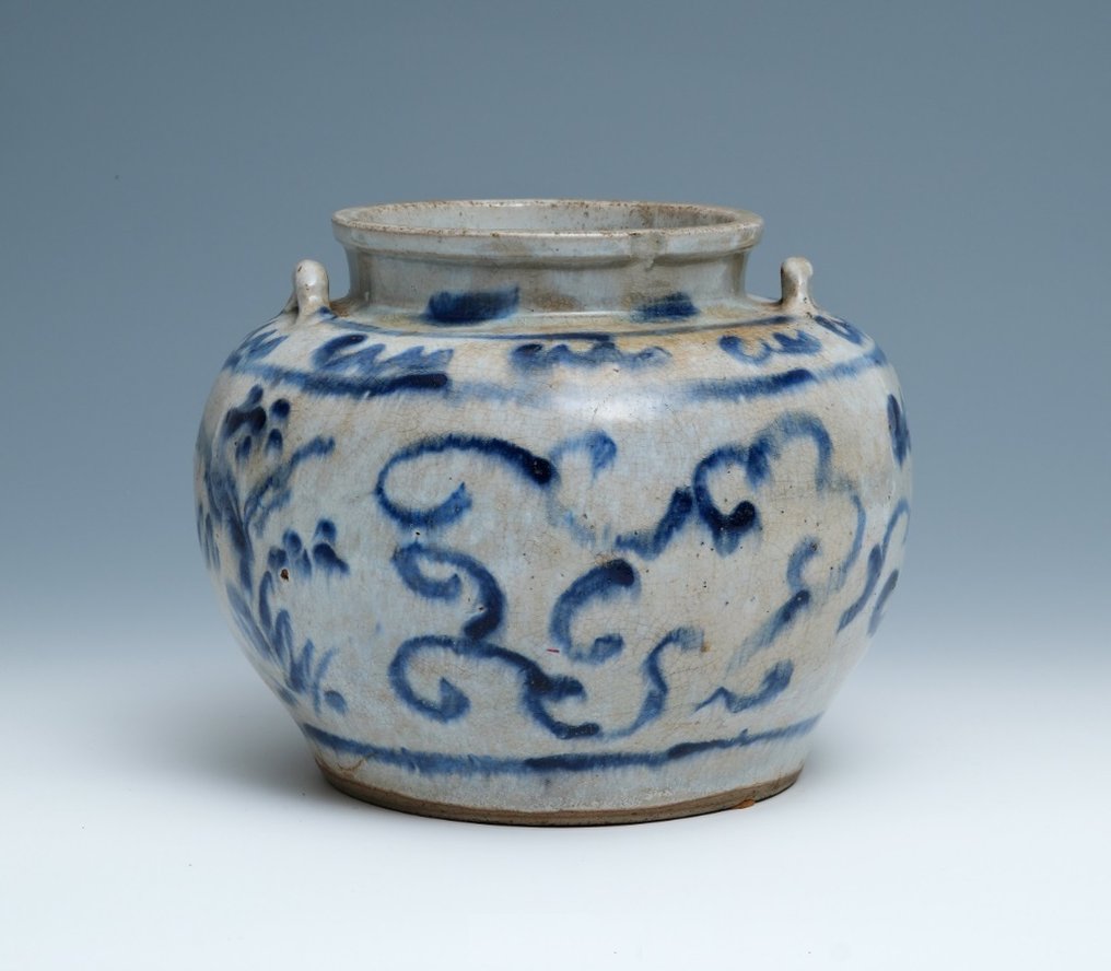 Pot - Keramiek - Ming Swatow blue & white #1.0