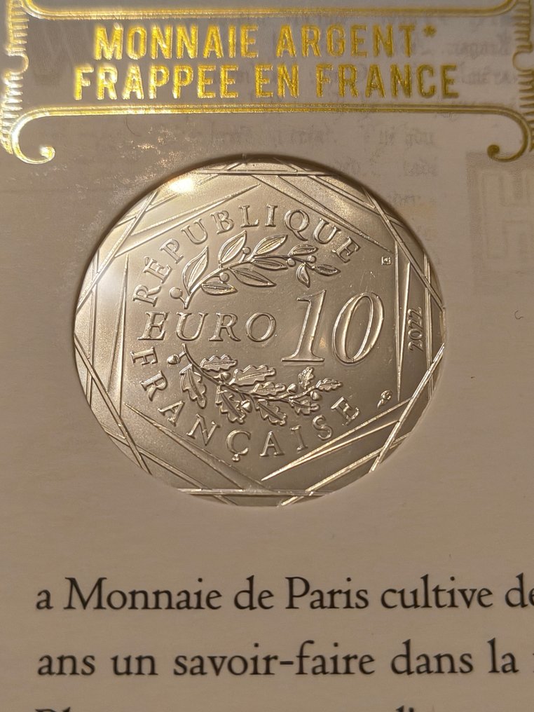 Frankrijk. 10 Euro 2022 / silver colored coin Harry Potter - Poufsouffle (Zonder Minimumprijs) #3.2