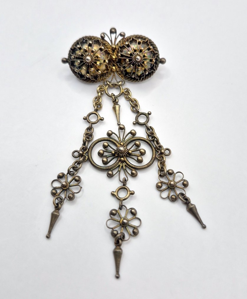 Senza prezzo di riserva - Spilla Argento, Historismus #1.0