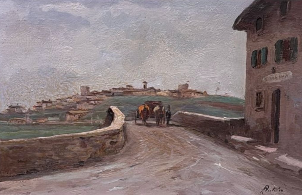 Rutilio Muti (1904-1995) - Paesaggio rurale toscano #1.0