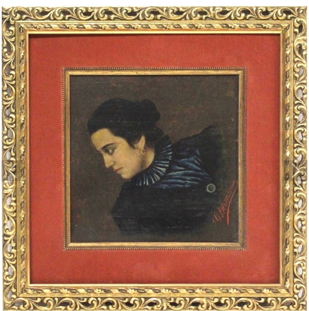 G. Deantoniis (XIX-XX) - Ritratto di signora #1.0