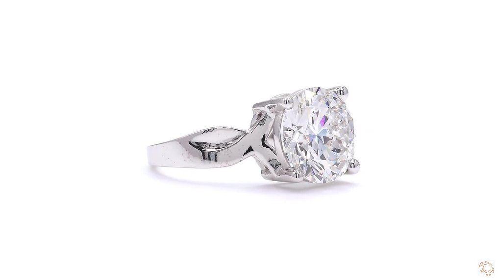 Ring - 18 kt. White gold -  4.00ct. tw. Diamond (Lab-grown) #4.3