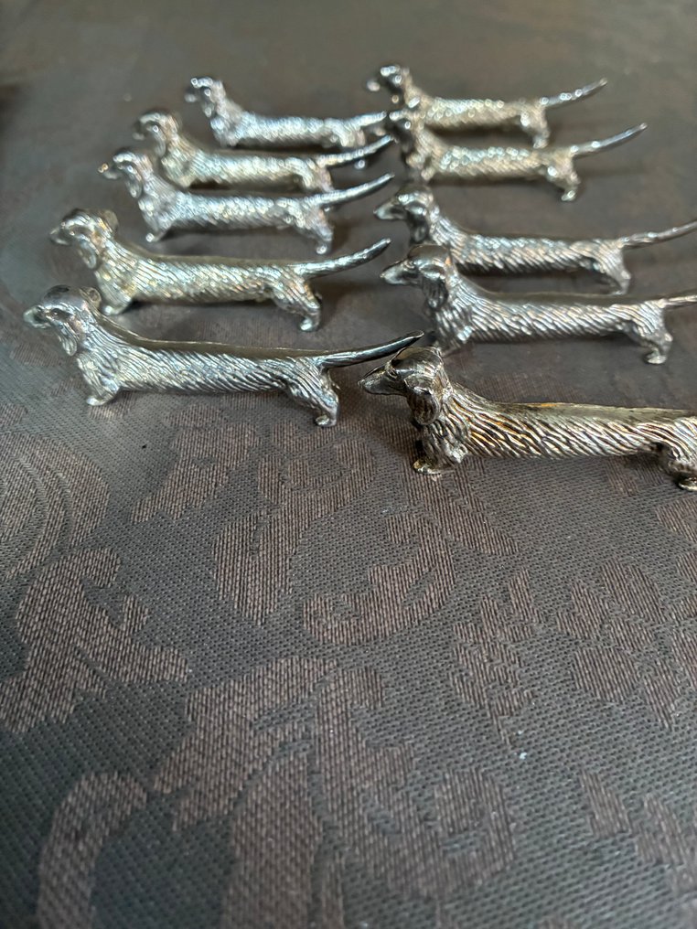 Porte couteau (10) - Fer - 10 teckels messagers #3.2