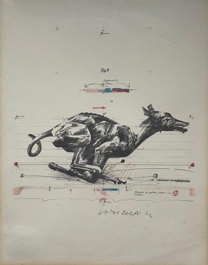 Vladimir Velickovic (1935-2019) - Vladimir Velickovic, Animals in Motion, Lithograph Signed in Pencil #3.2