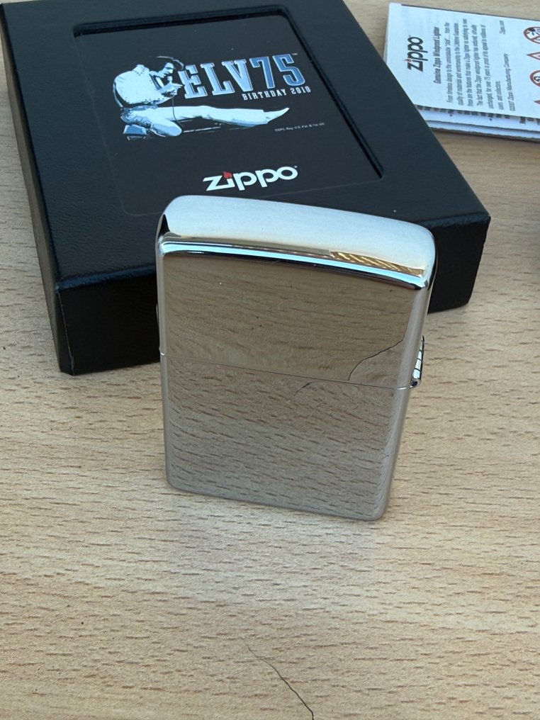Zippo - Elvis 75 Years - Sem preço de reserva - Isqueiro - Aço (aço inoxidável) #4.3