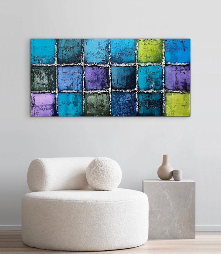 J.Jecminek - Rhythm of Silence - XXL 3D painting  - ready to hang - details! - own unique technique - 256695 #1.0