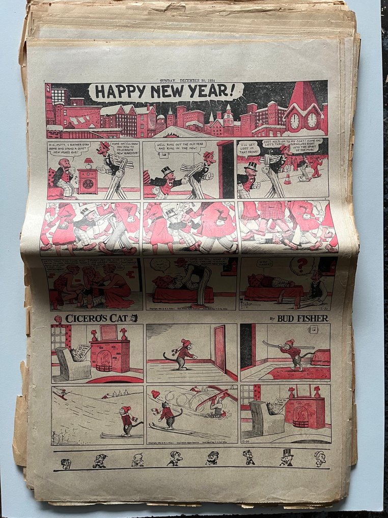 Mutt and Jeff - Winnie Winkle, Moon Mullins, Ella Cinders and others - 250 Pagine e strisce di giornale - 1933/1939 #3.2