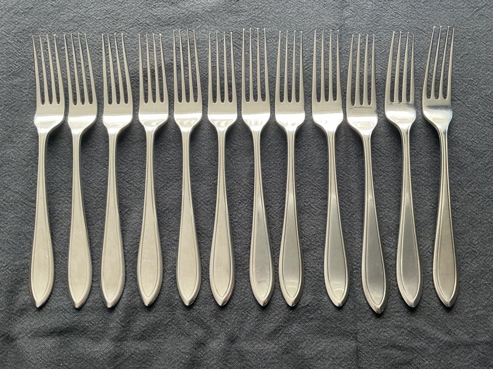 Gerritsen & Van Kempen - Servizio di posate per 12 (94) - P2 - Placcato argento - Keltum pesantemente placcato in argento #3.2
