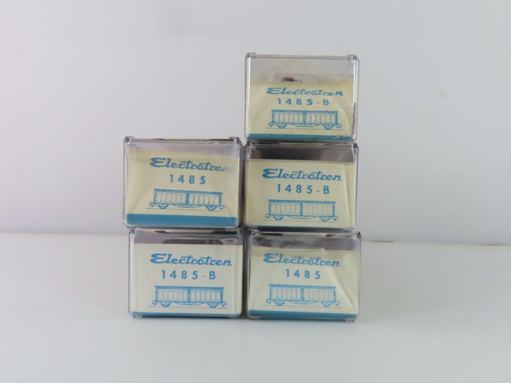 Electrotren H0 - 1485B - Τρένο μοντελισμού μεταφοράς εμπορευμάτων (4) - 5x 2-θέσιες συρόμενες ράγες - DB #4.3