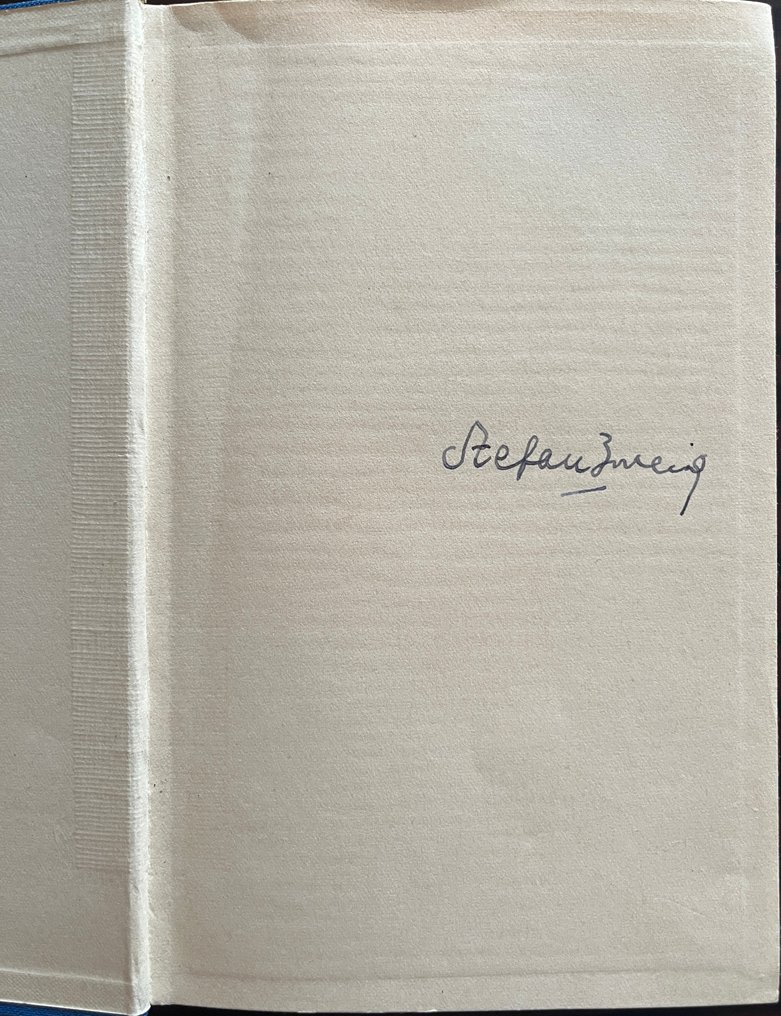 Signed, Stefan Zweig - Verwirrung der Gefuhle "Confusion of Feelings", Drei Novellen, VG+ - 1929 #2.1