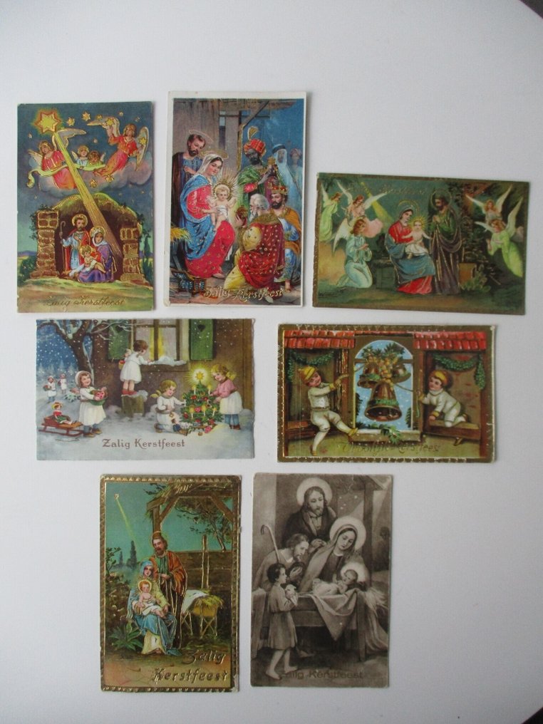 Alankomaat - Joulu, Uudenvuoden vaihtuminen - Joulukortit ja uudenvuodenkortit - Postikortti (94) - 1921-1944 #1.0