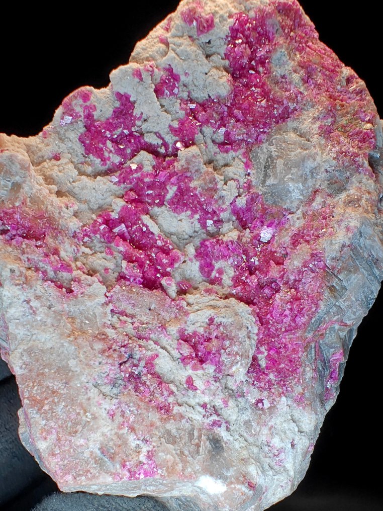 Cobaltoan Calcite & Malachite Crystals on matrix - Height: 7 cm - Width: 7 cm- 326 g #2.1