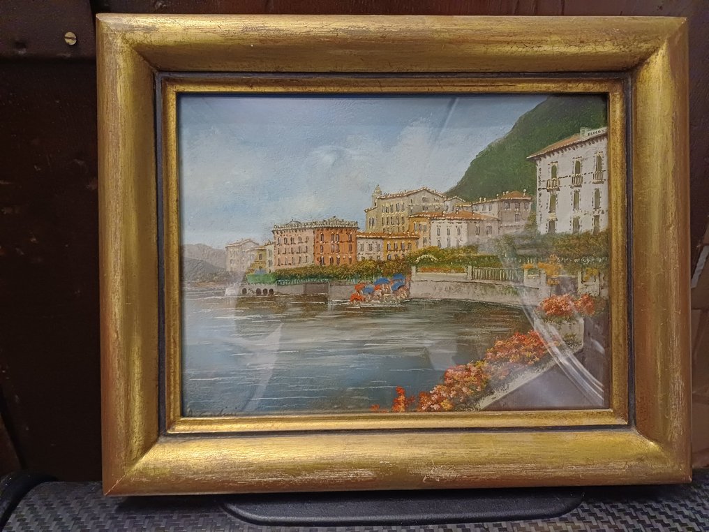 Augusto Gandini (inzio XX) - Veduta di Bellagio Lago di Como #1.0