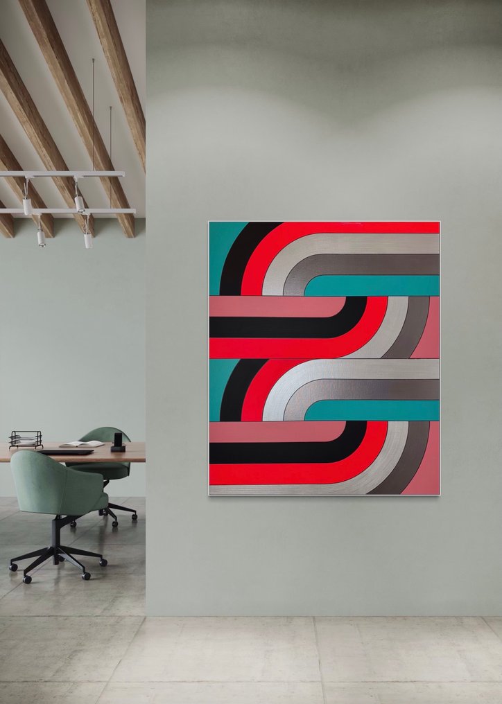 art studio | BRŪT - Abstract N° 2540.1 - XXL - 'CircleLines #06’ #4.3